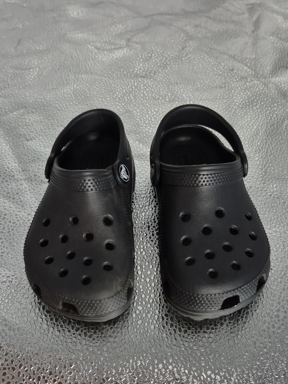 CROCS Toddler Size 10 Black Classic Clog - Picture 2 of 5